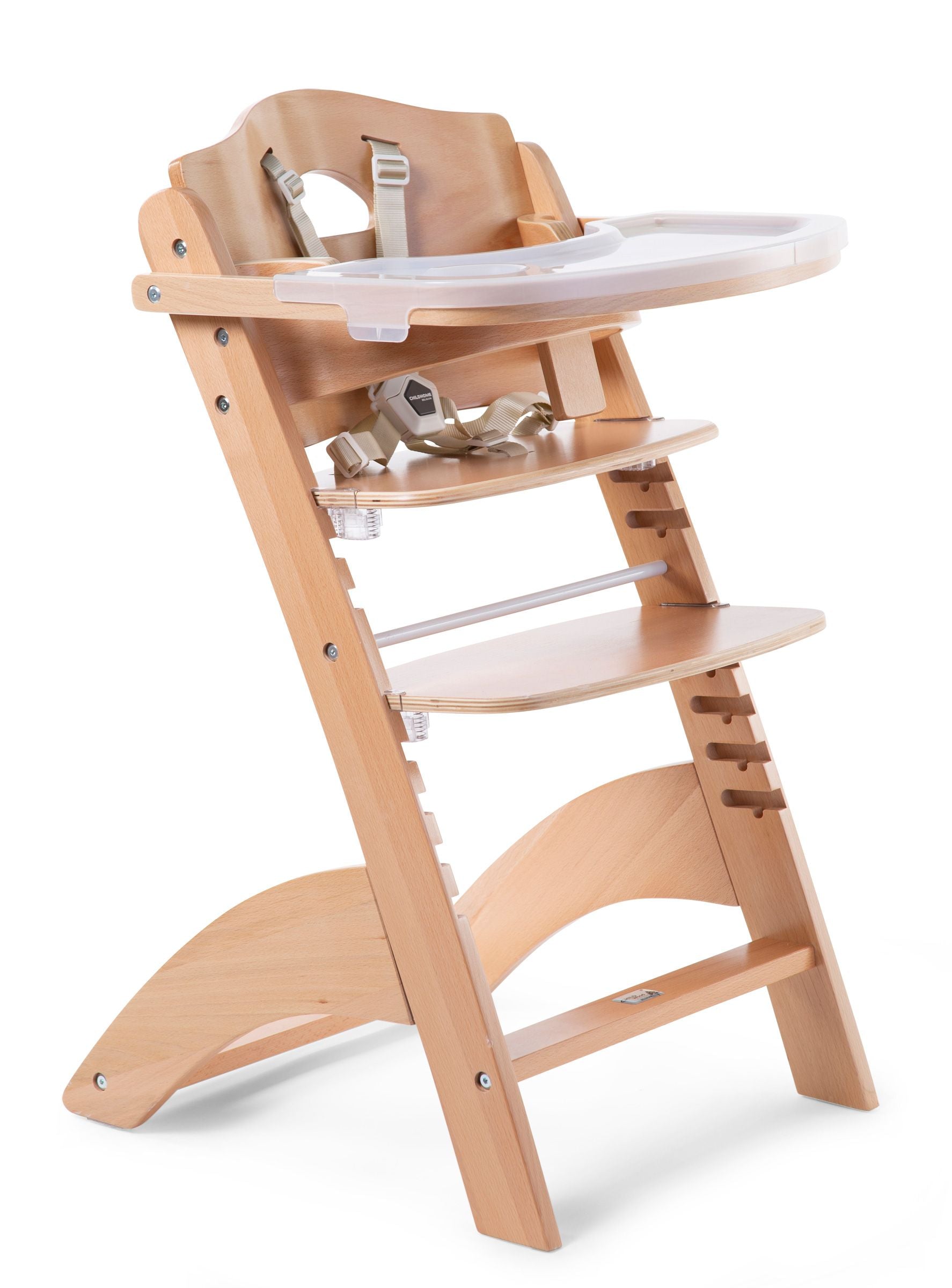 Lambda 3 Highchair + Feeding Tray - Wood Natural