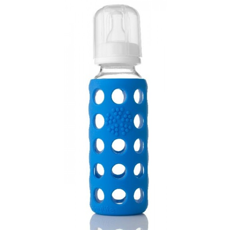 Glass Baby Bottle With Silicone Sleeve 9oz
