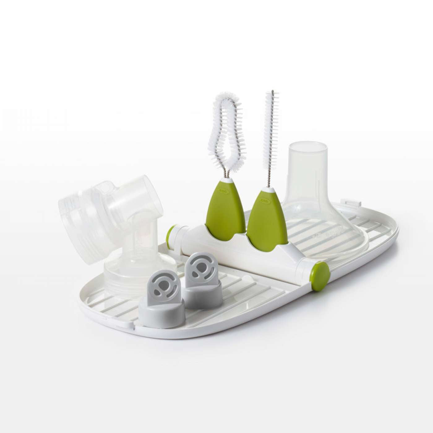 Breast Pump Parts Drying Rack With Detail Brushes