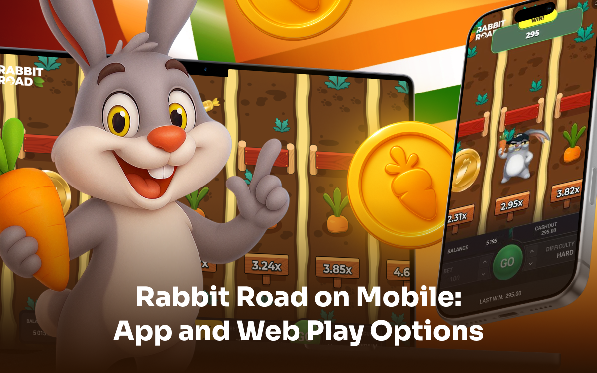 Rabbit Road — Play on Mobile App or Web Mobile app and web play options for Rabbit Road game
